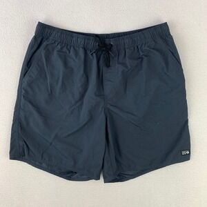 Mountain Hardware Stryder Swim Shorts Mens L Gray Nylon Drawstring Hiking
